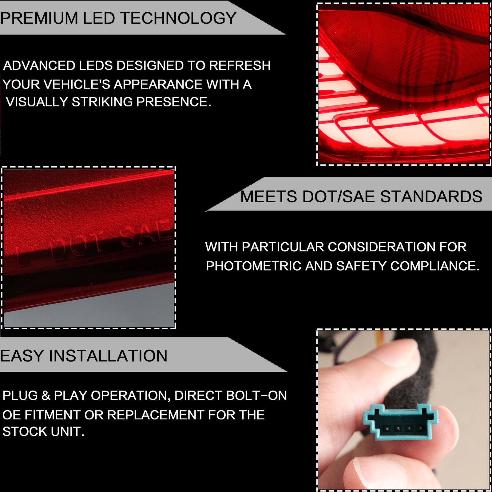 Tail Lights For BMW 5 Series F10 F18 2011 - 2017 - Image 3