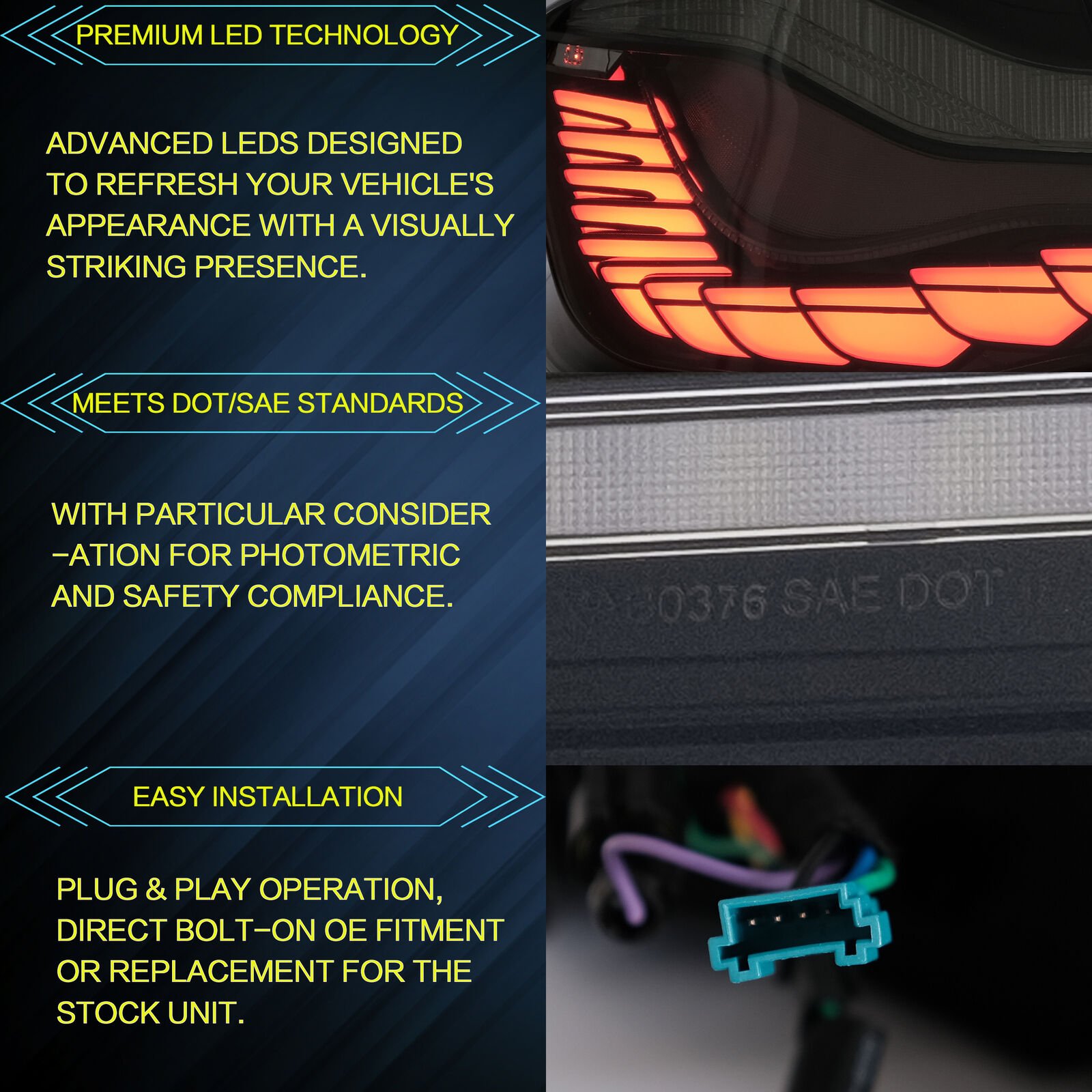 Tail Lights For BMW 5 Series F10 F18 2011 - 2017 - Image 10