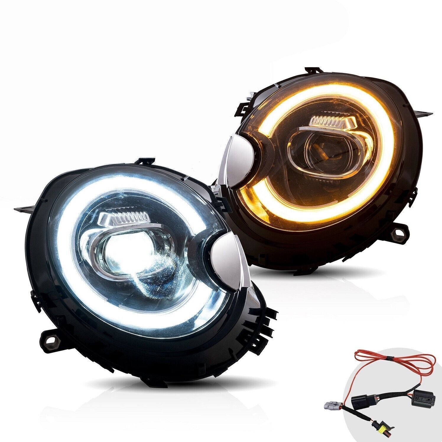 Headlights For 2007 - 2013 Mini Cooper R55/56/57/58/59 - Image 5