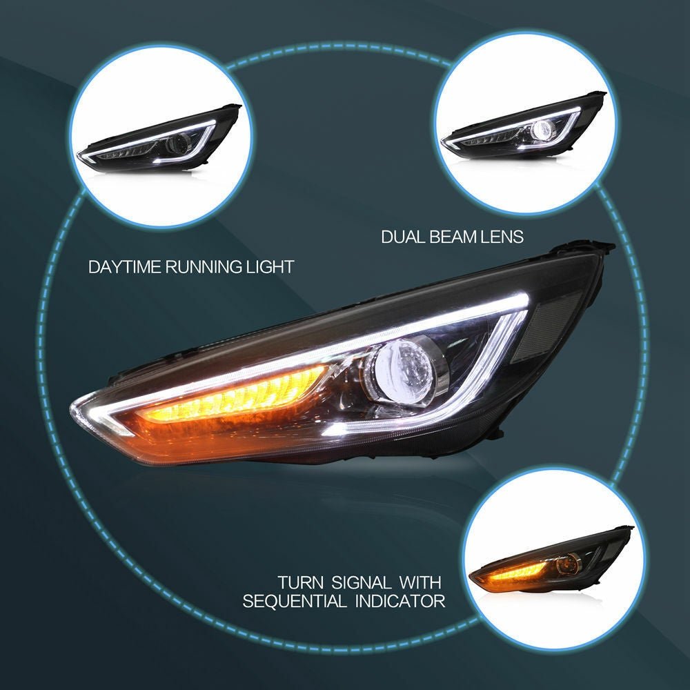 Headlights For Ford Focus 2015 - 2018 - Image 6