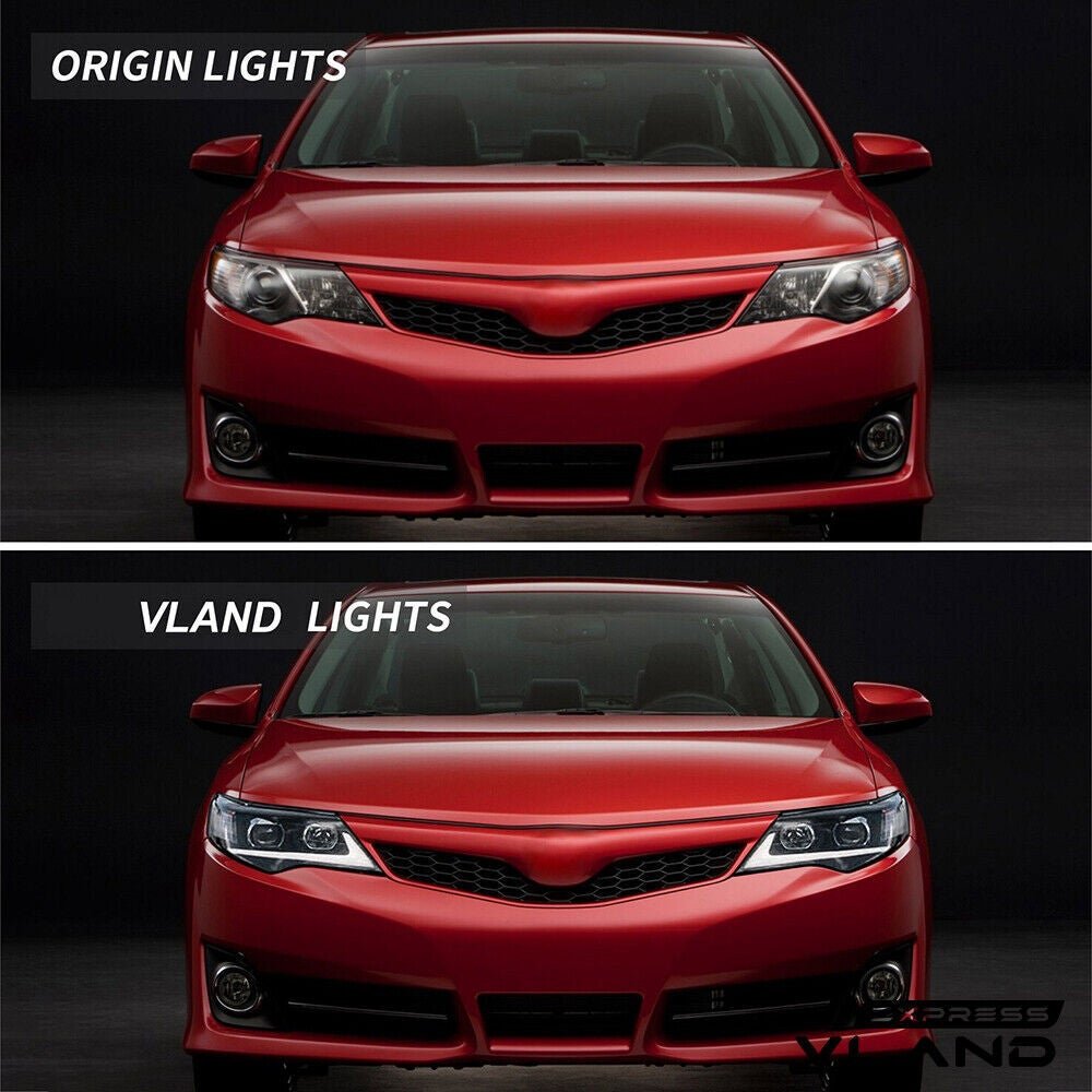 Headlights For Toyota Camry 2012 - 2014 Pair - Image 8