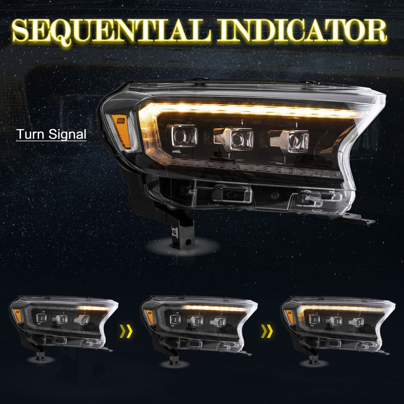 Headlights For Ford Ranger 2015 - 2021 - Image 6