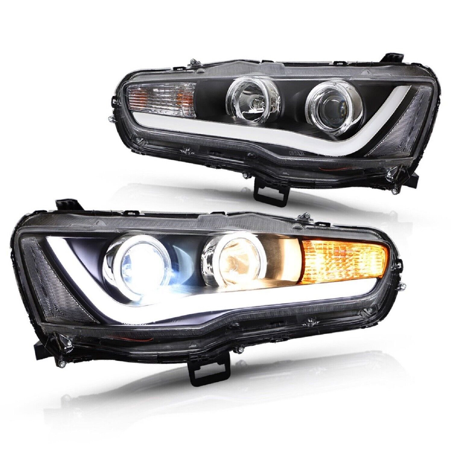 Headlights For Lancer CF CJ EVO X Sedan 2007 - 2018 - Image 2