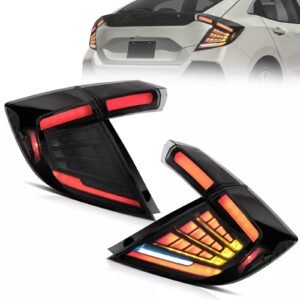 TailLights Pair LED For Honda Civic 2017-2023 Hatchback