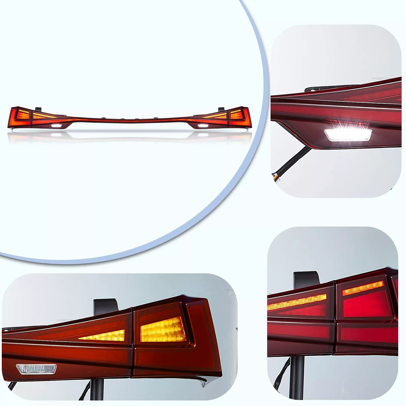 Tail Lights Pair For 2014-19 Lexus IS250 300h 350F Start-up & Sequential - Image 3