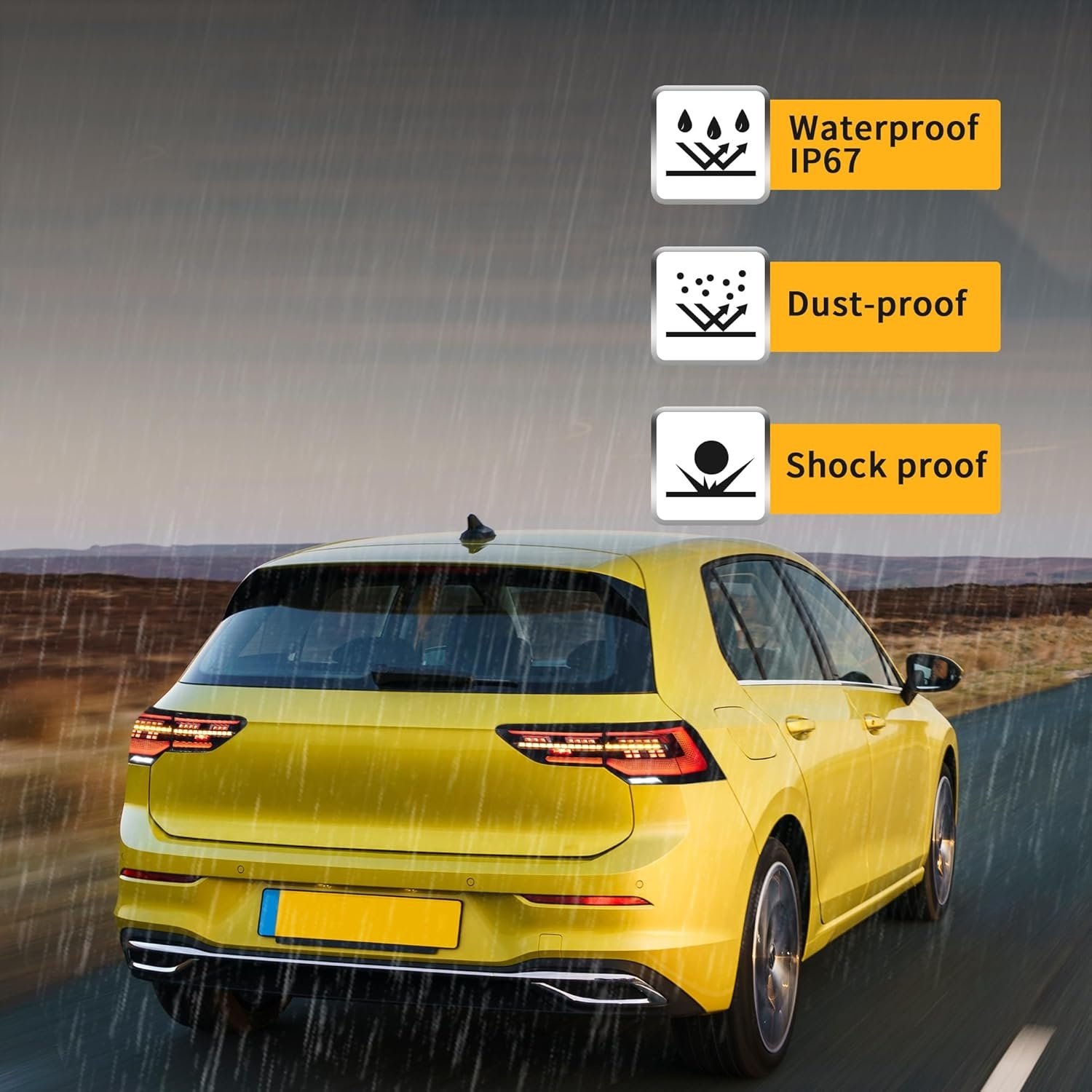 Tail Lights for Golf Volkswagen VW MK8 Hatchback With Sequential Turn Signals Pair - Image 11