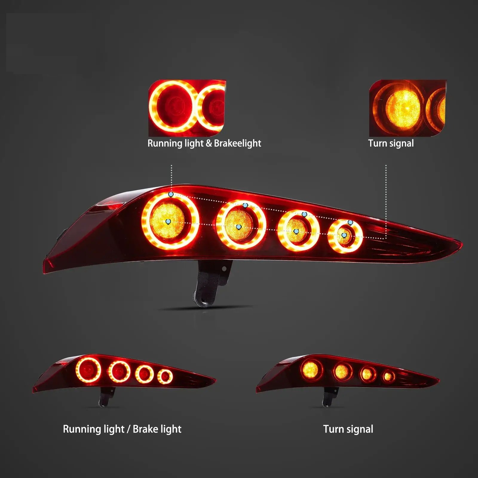 Taillights For 2018-24 Toyota GR Supra MK5 A90/A91 Pair - Image 2