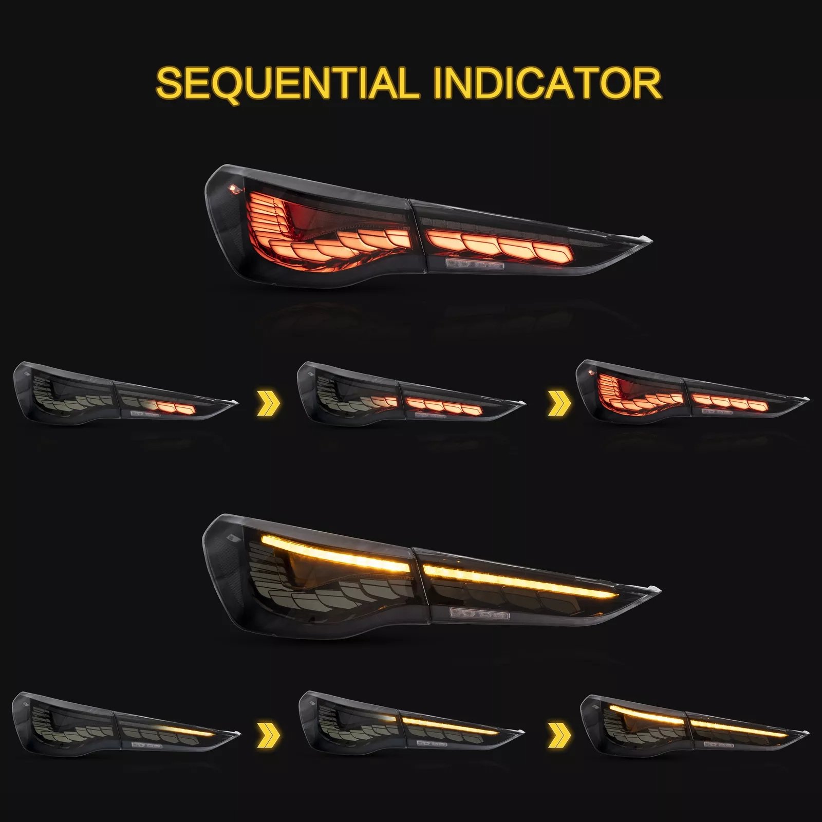 Tail Lights For BMW 4Series G22 G23 G26 G28 2020 - 2024 Pair - Image 12