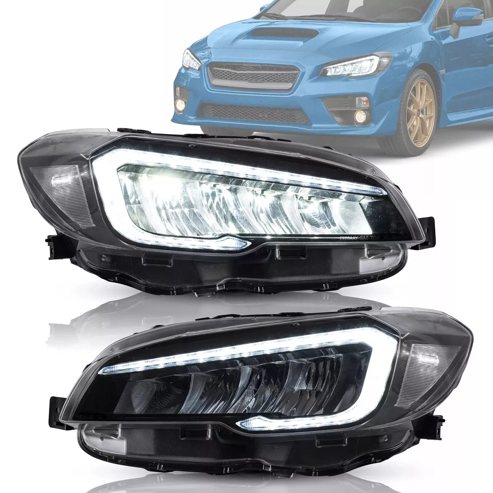 Headlights For Subaru WRX 2015-21 Pair - Image 2