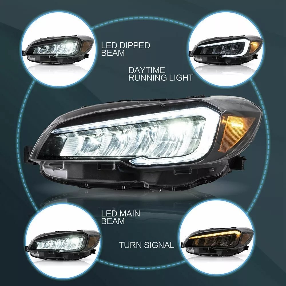 Headlights For Subaru WRX 2015-21 Pair - Image 14