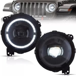 Headlights For 2018-2023 Jeep Wrangler JL JLU JT Rubicon Front Lamp