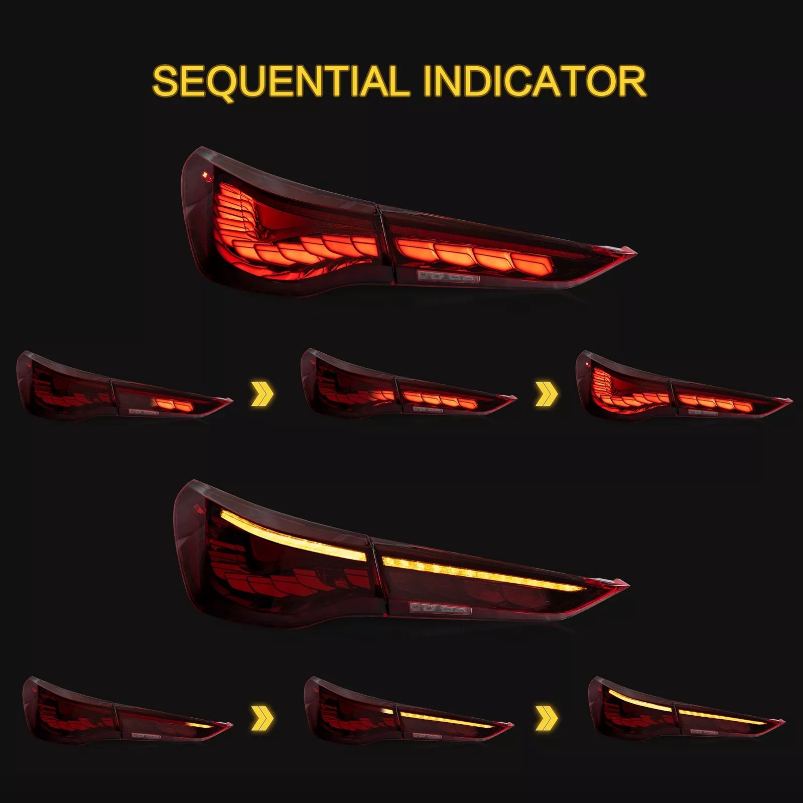 Tail Lights For BMW 4Series G22 G23 G26 G28 2020 - 2024 Pair - Image 5