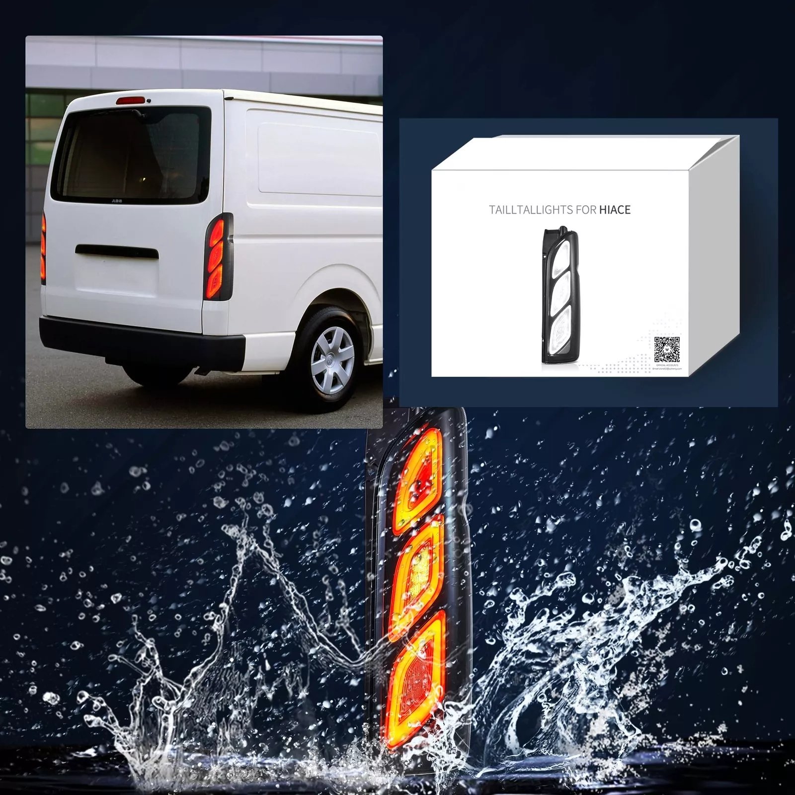 Tail Lights Fit 2005 - 2018 Toyota Hiace Pair - Image 16