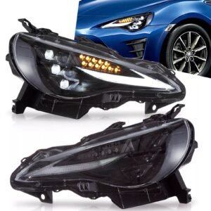 VLAND Pair LED Projector Headlights For Toyota 86 Subaru BRZ 2012-20