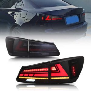 Tail Lights For Lexus IS250 350 ISF 2006 - 2014 with DRL Start-up Animation Pair
