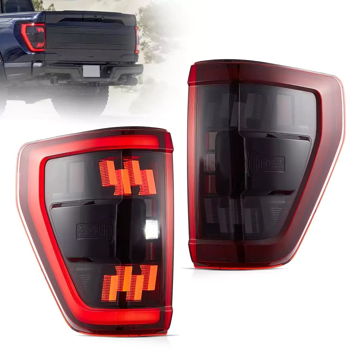 VLAND Pair Tail Lights for 21-24 Ford F150