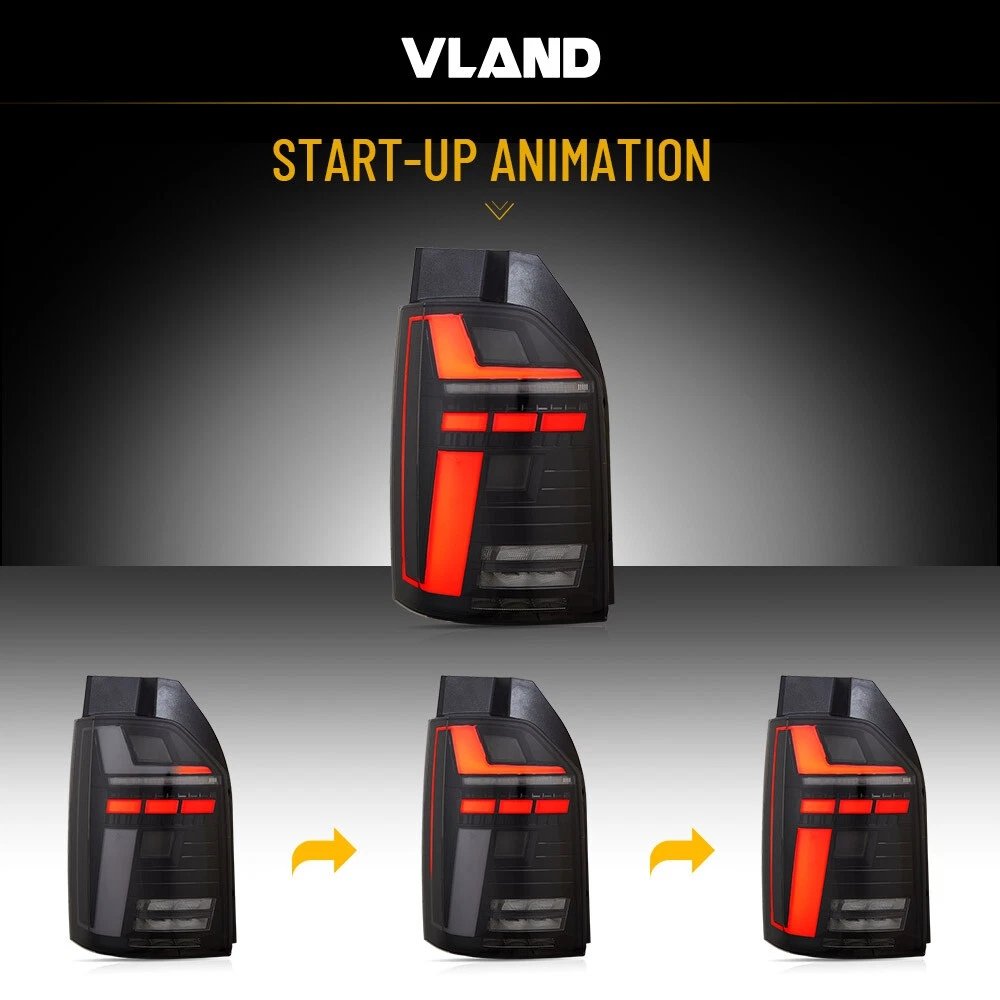 VLAND Pair Tail Light For Volkswagen 2016-2019 VW Transporter Multivan Caravelle T6 - Image 16