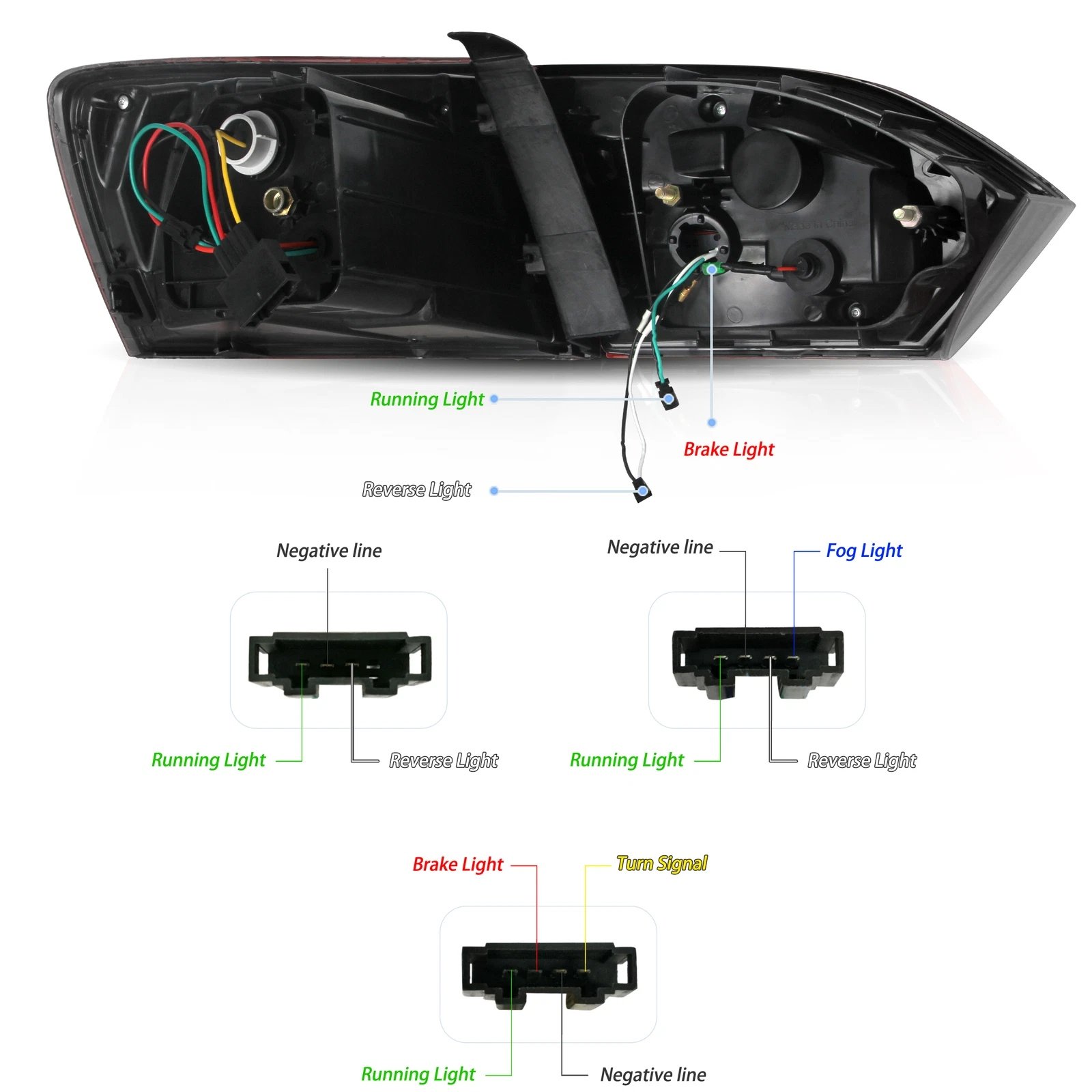 VLAND 2011-2014 Volkswagen Jetta VW MK6 Tail Lights With LED Sequential Pair - Image 19