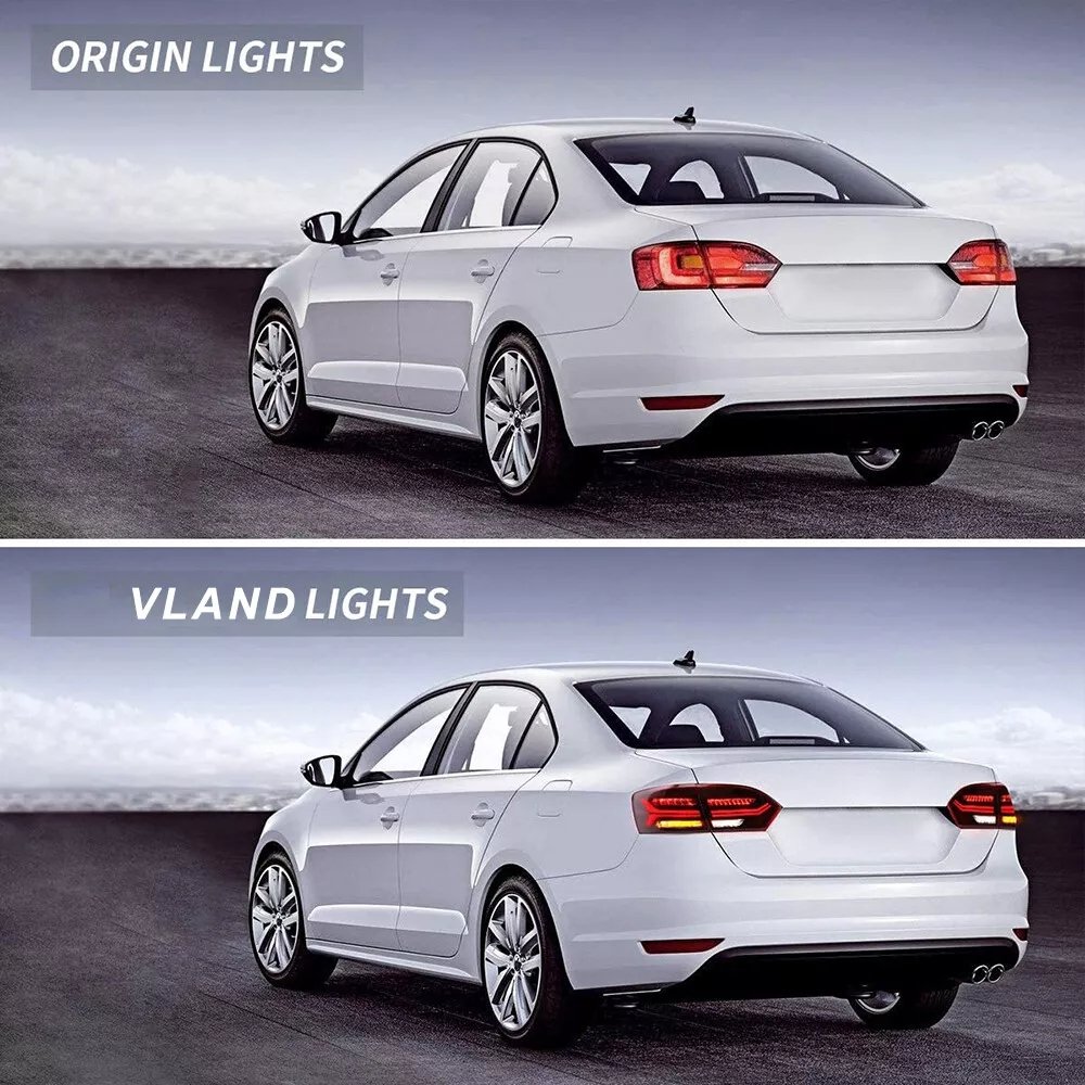VLAND 2011-2014 Volkswagen Jetta VW MK6 Tail Lights With LED Sequential Pair - Image 2