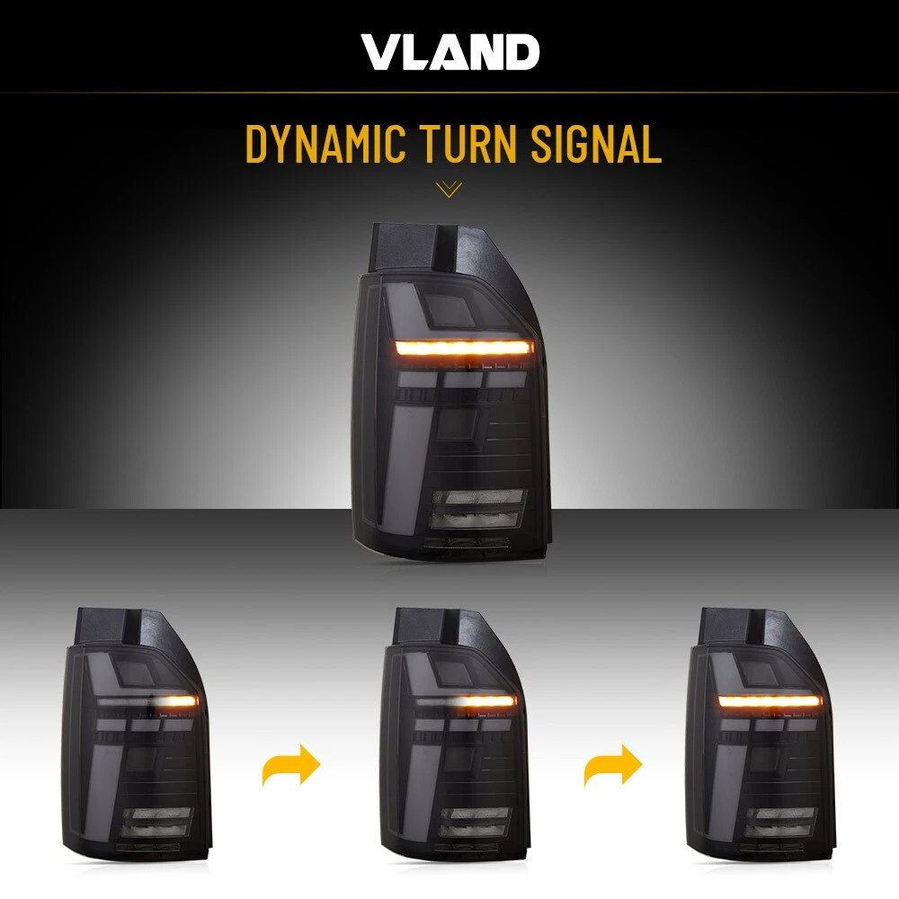 VLAND Pair Tail Light For Volkswagen 2016-2019 VW Transporter Multivan Caravelle T6 - Image 17