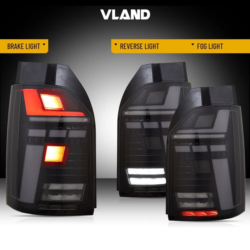 VLAND Pair Tail Light For Volkswagen 2016-2019 VW Transporter Multivan Caravelle T6 - Image 19