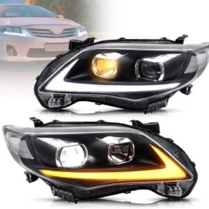 VLAND 2011-2013 Toyota Corolla Headlights 10th Gen Facelift Pair