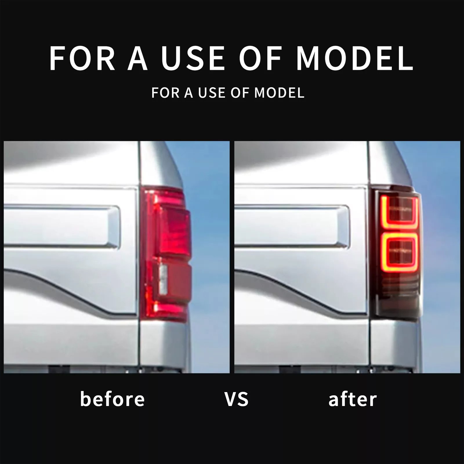 VLAND Tail Lights for Ford F150 15-20 13th Gen (P552) With Sequential Turn Signal Pair - Image 2