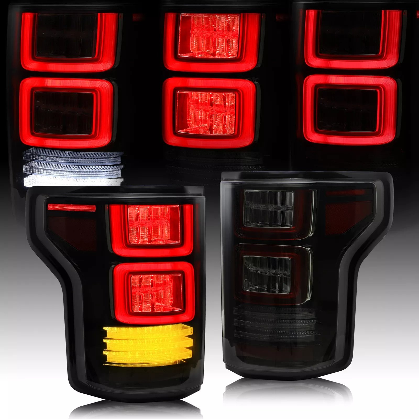 VLAND Tail Lights for Ford F150 15-20 13th Gen (P552) With Sequential Turn Signal Pair - Image 17