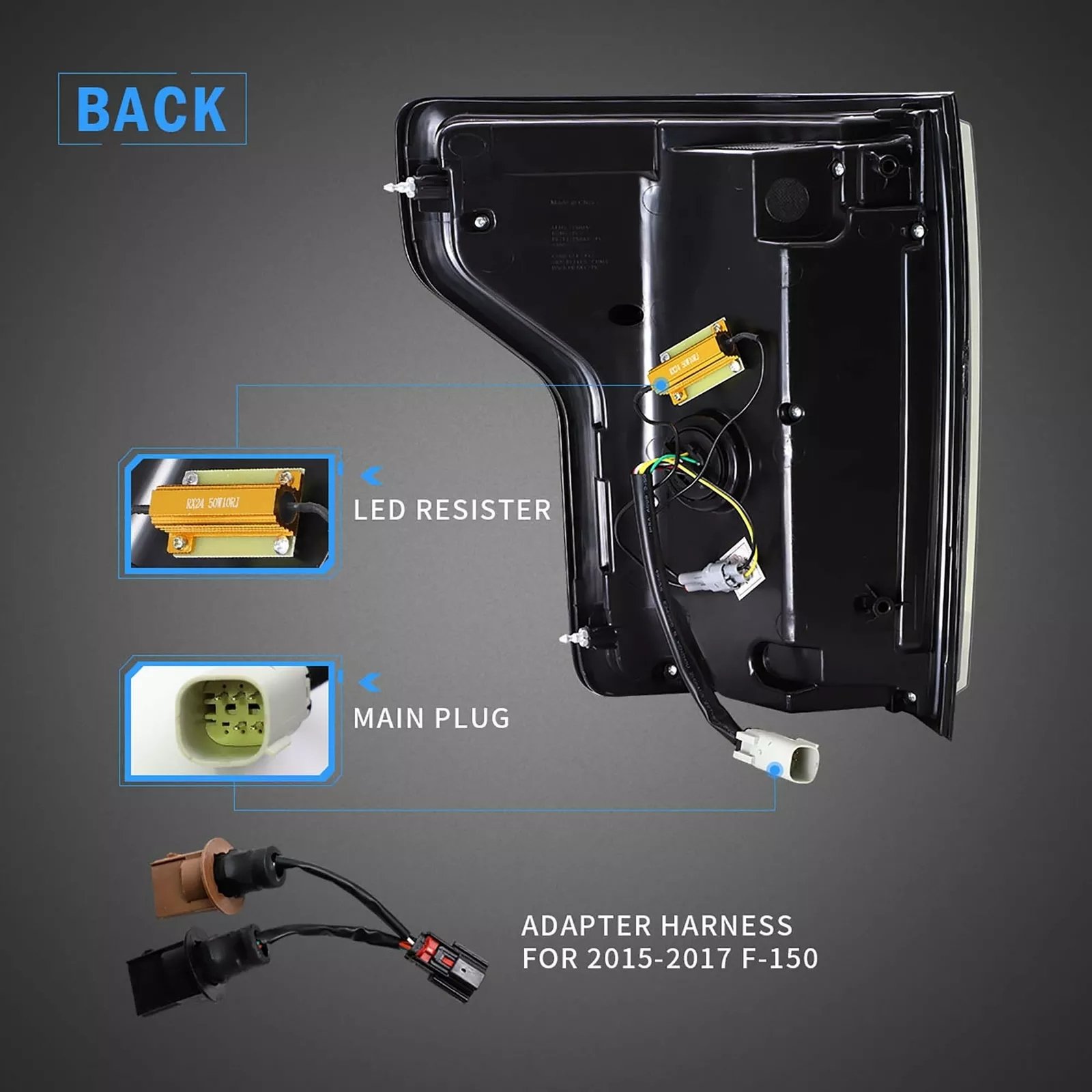 VLAND Tail Lights for Ford F150 15-20 13th Gen (P552) With Sequential Turn Signal Pair - Image 19