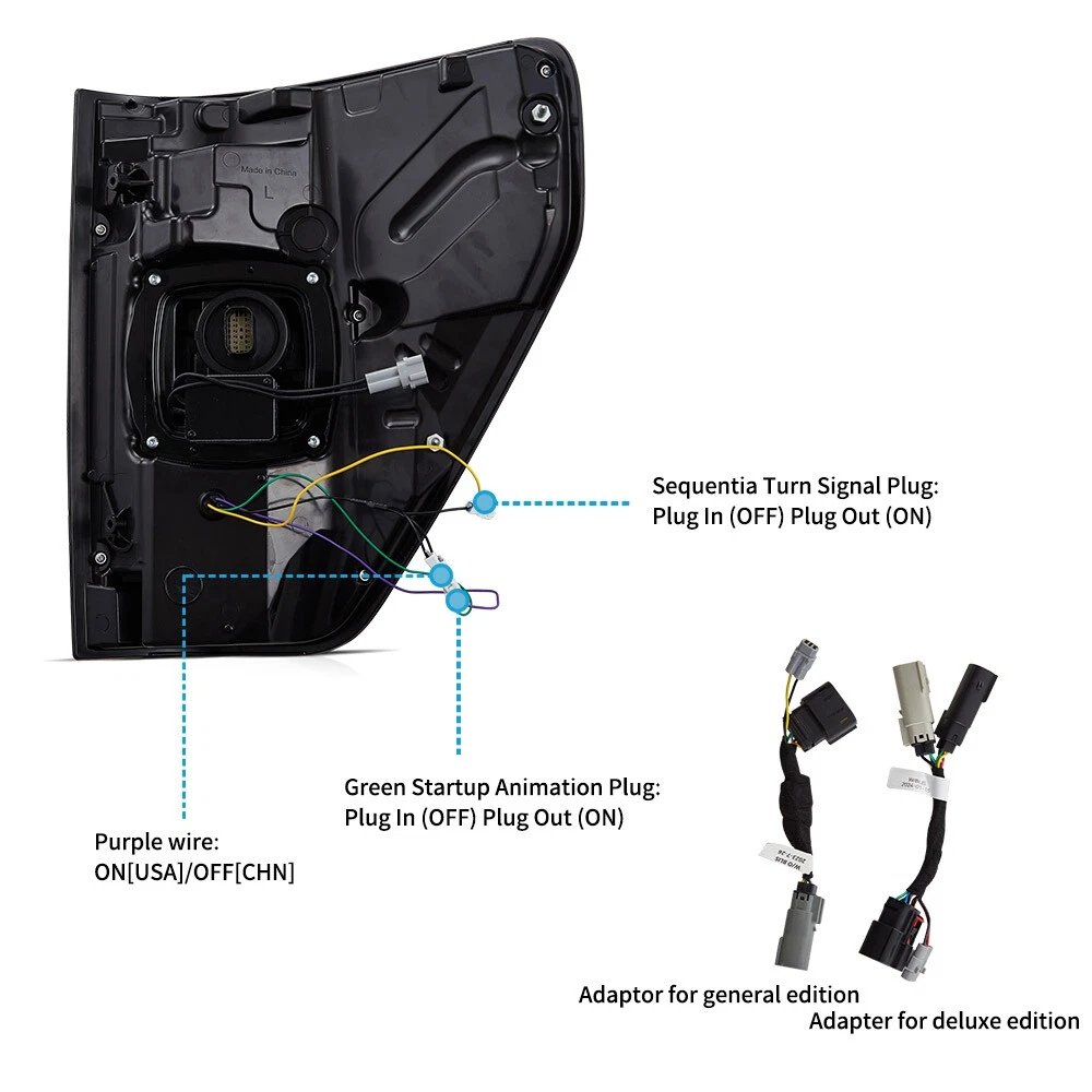 VLAND Pair Tail Lights for 21-24 Ford F150 - Image 17