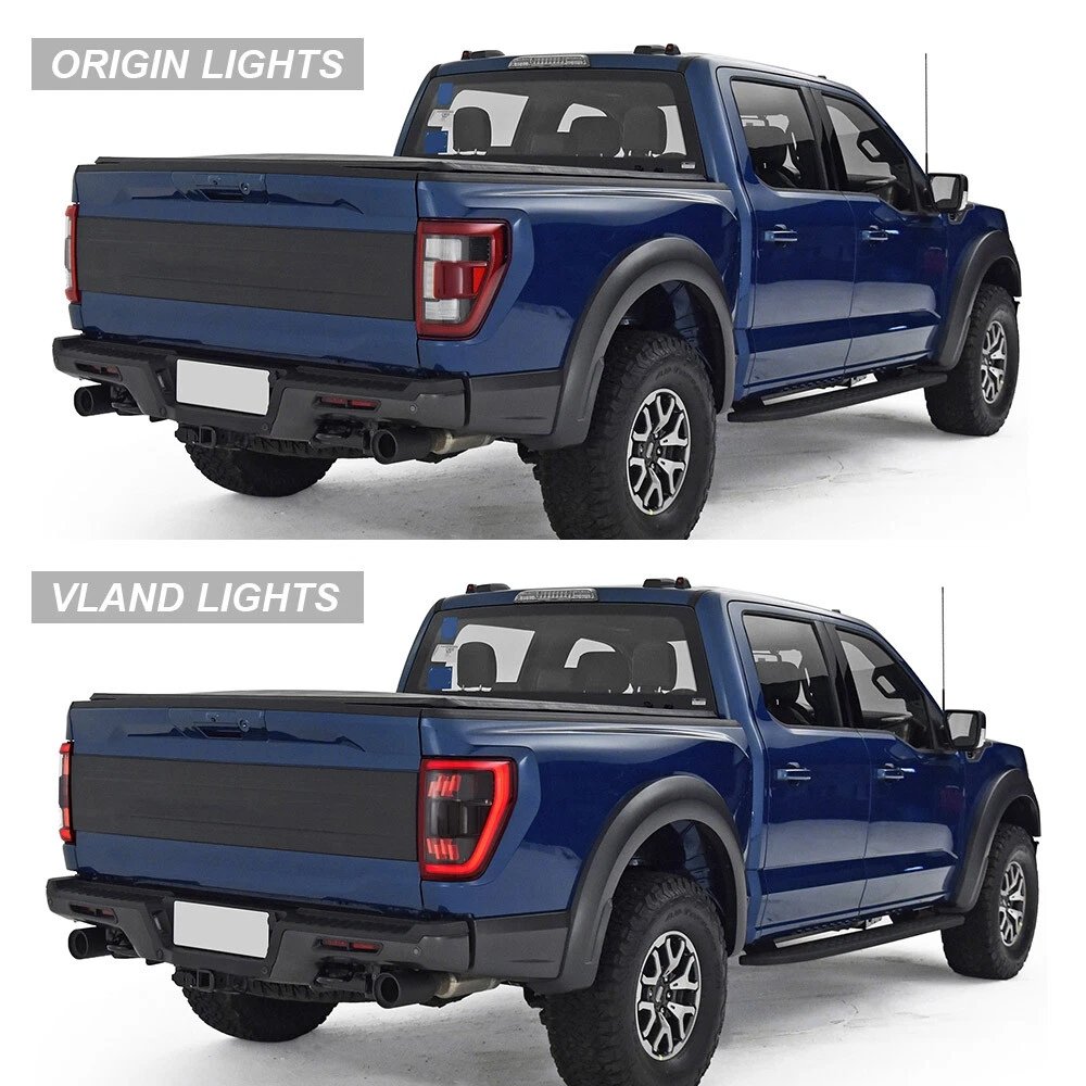 VLAND Pair Tail Lights for 21-24 Ford F150 - Image 7