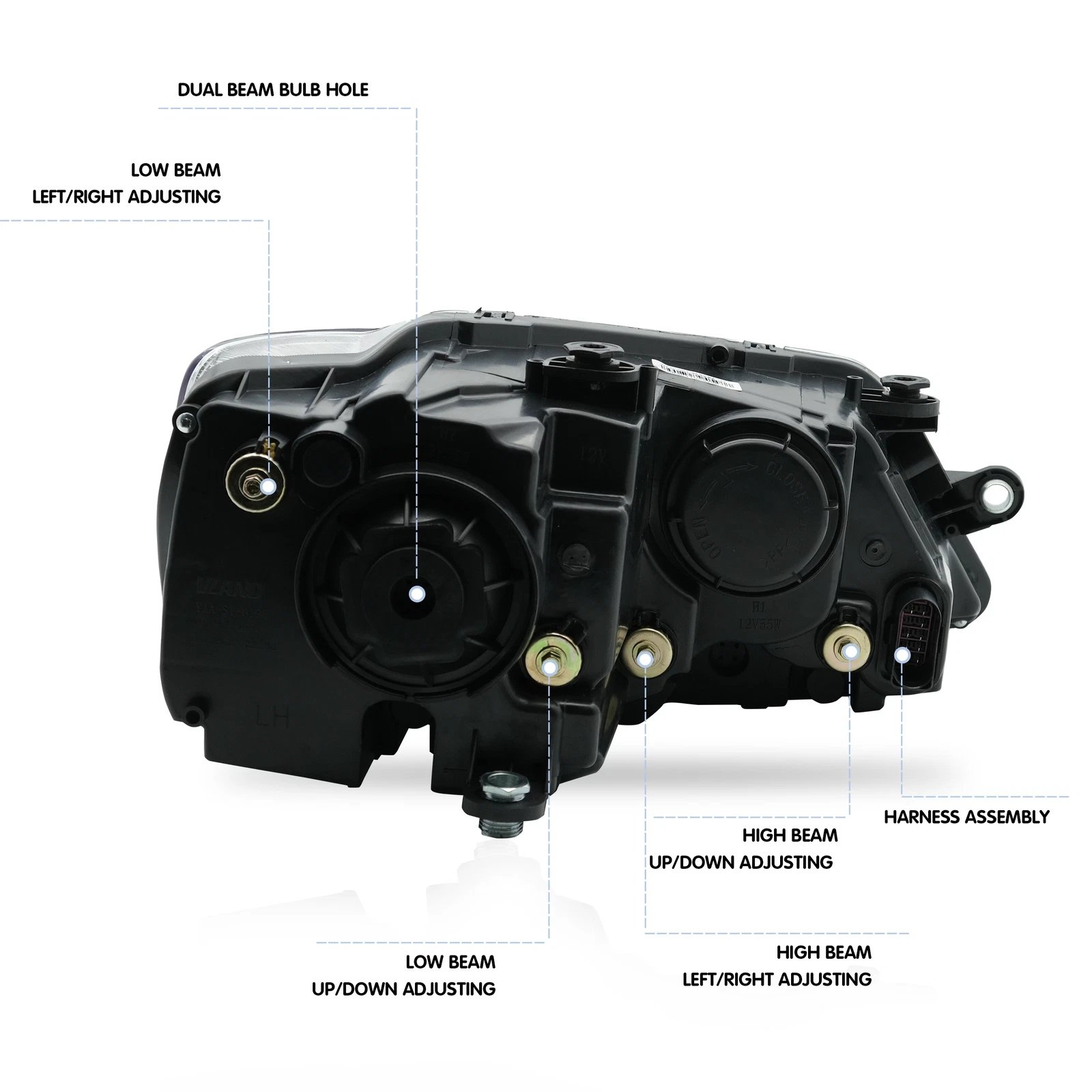 VLAND LED Headlights For Volkswagen 2011-2018 VW Jetta MK6 Pair - Image 10