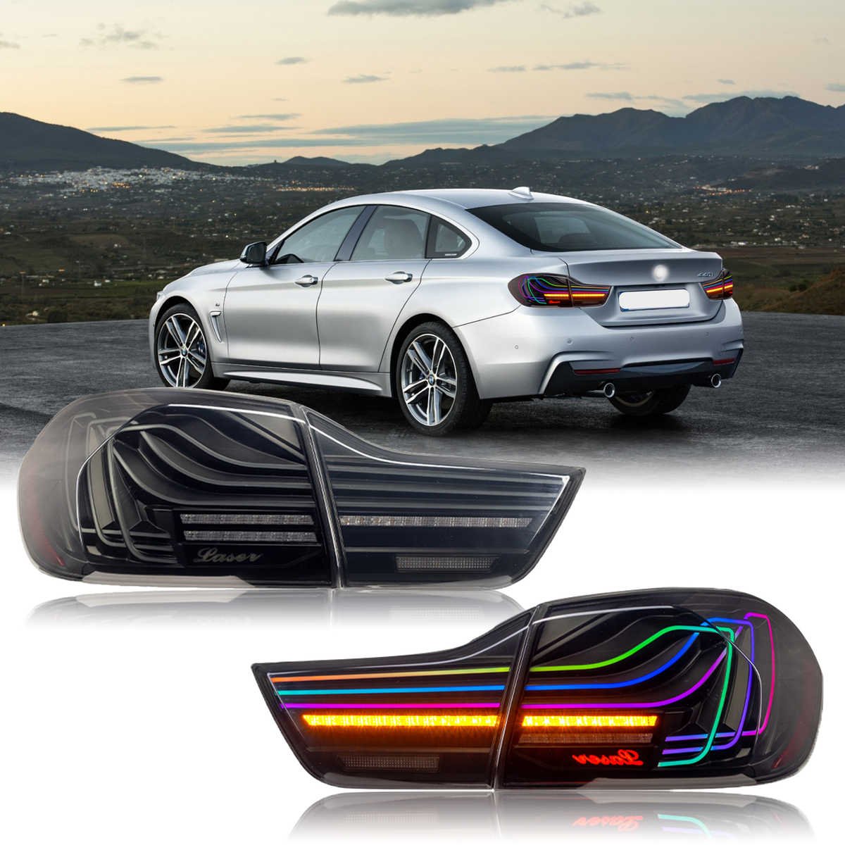 Tail Lights for BMW M4 F82 4 Series F32 2014-2020 LED CSL Laser Style Rear Lights F33 F36 F83 - Image 5