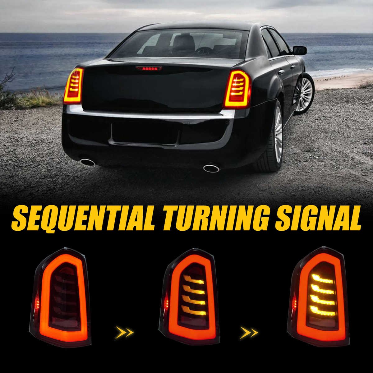 Tail lights For Chrysler 300 2011-2014 Plug-and-Play - Image 4