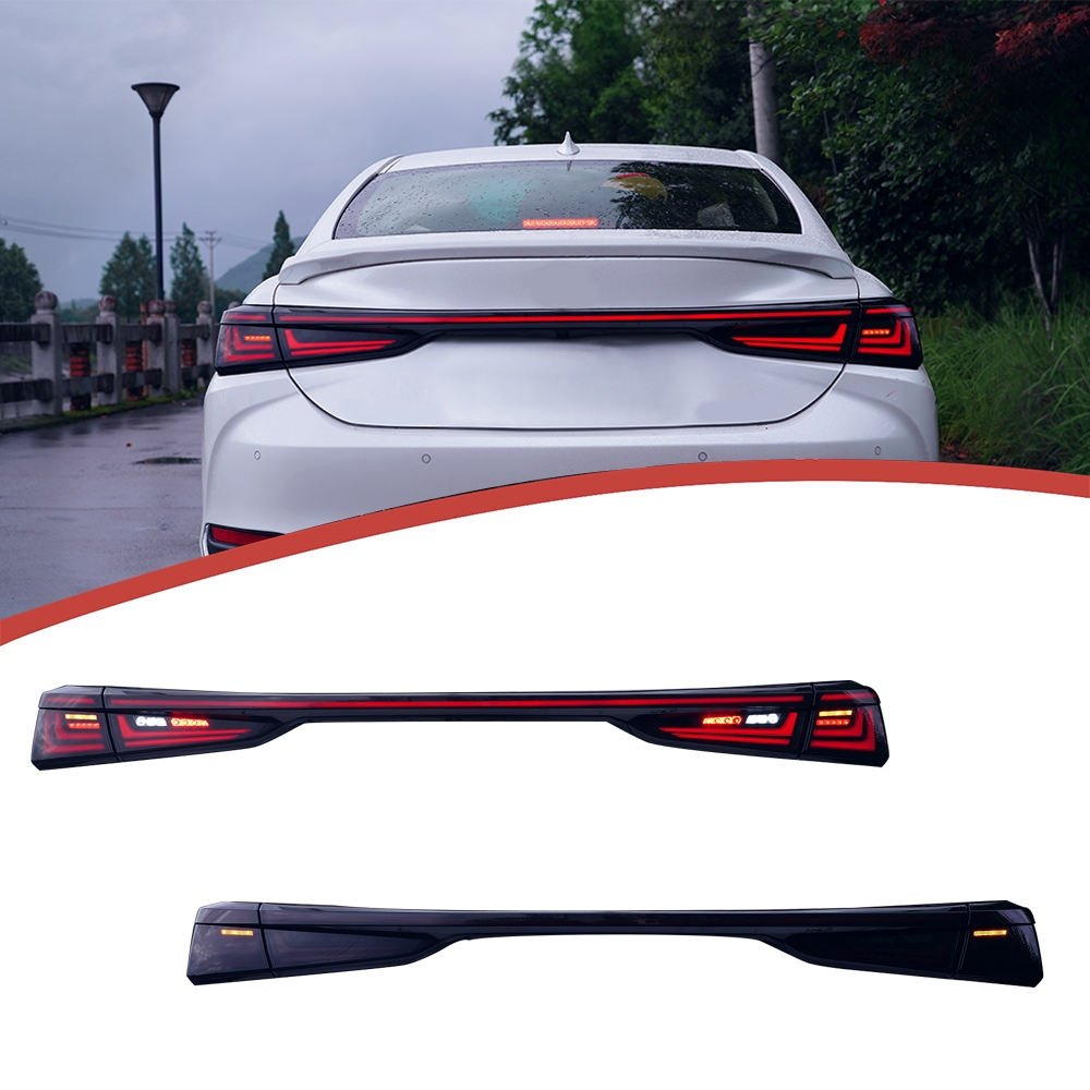 Smoked Tail Lights for Lexus ES350 ES200 ES250 ES300h 2018-2023 Start-up Animation DRL - Image 3