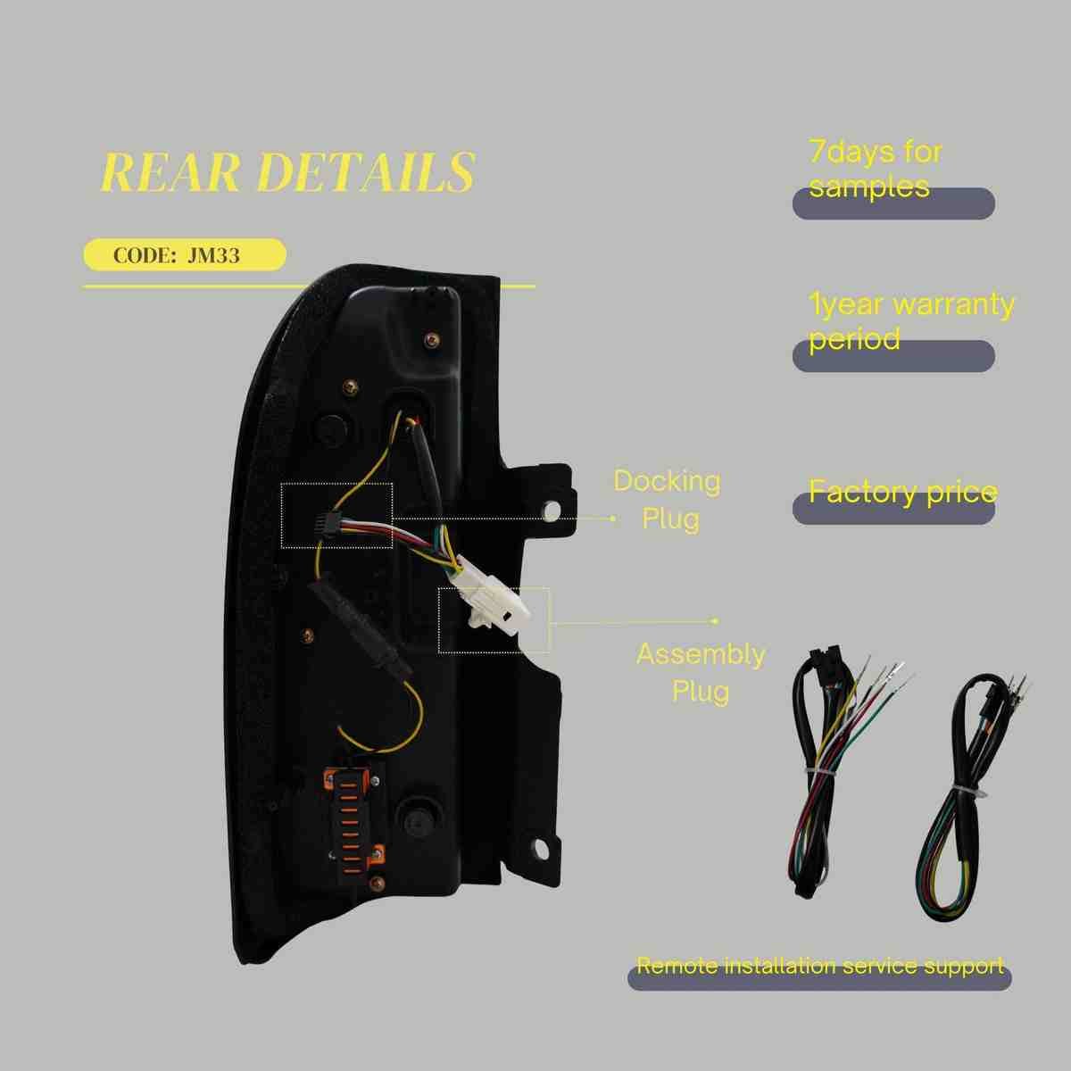 Taillights for Toyota Land Cruiser Prado LC90 LC95 1996-2002 With Dynamic Animation - Image 6