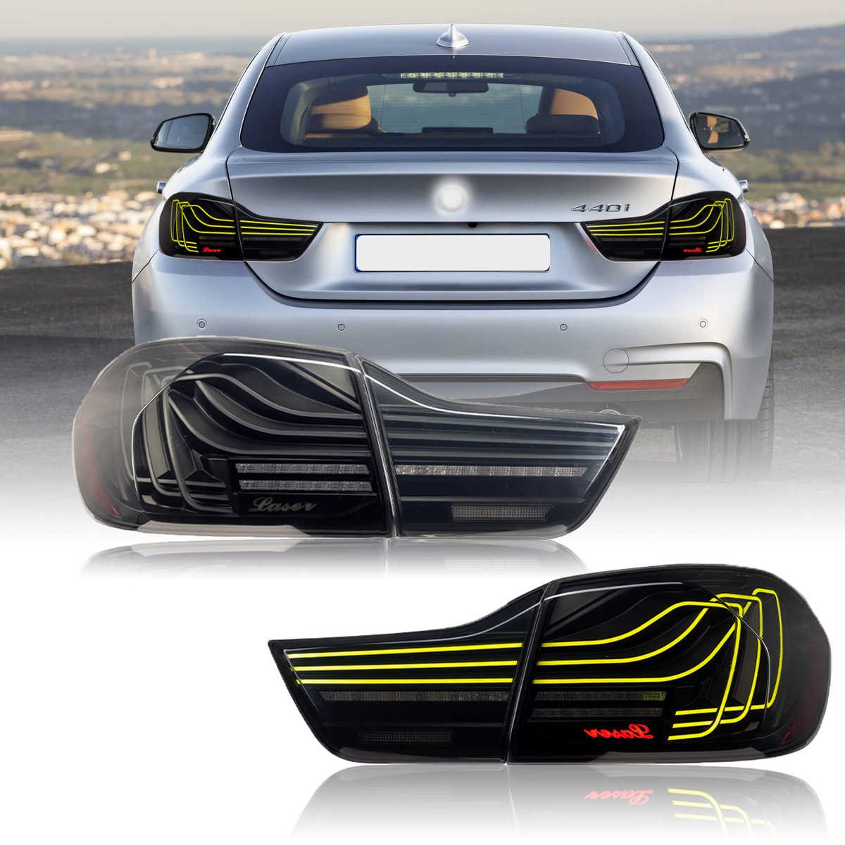 Tail Lights for BMW M4 F82 4 Series F32 2014-2020 LED CSL Laser Style Rear Lights F33 F36 F83