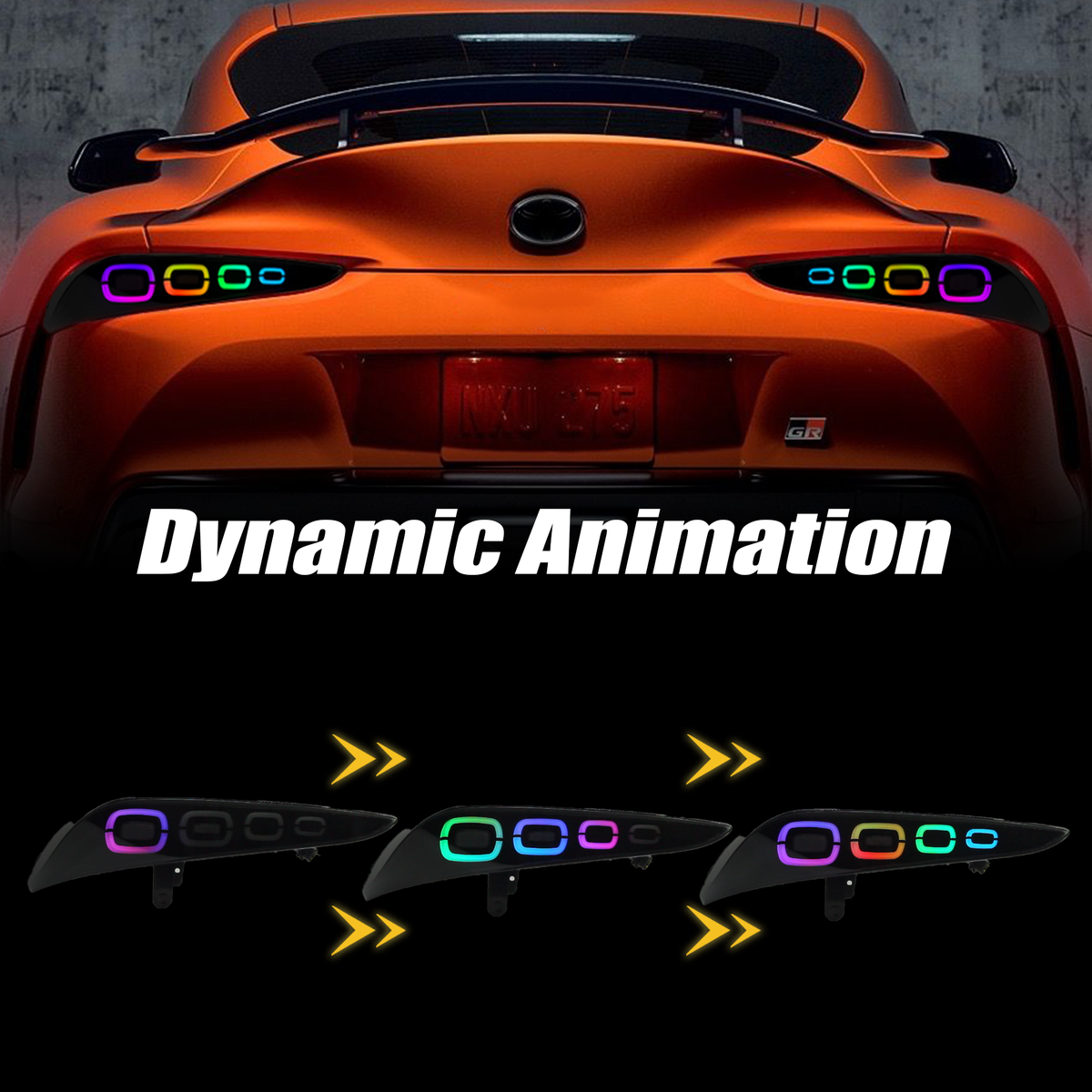 RGB LED Tail Lights for Toyota GR Supra A90 A91 Mk5 2019+ - Image 8