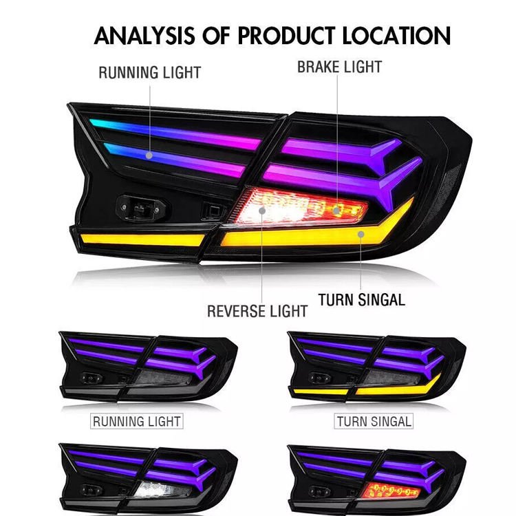 RGB Tail Lights Lamp for Honda Accord 2018-2019 - Image 8