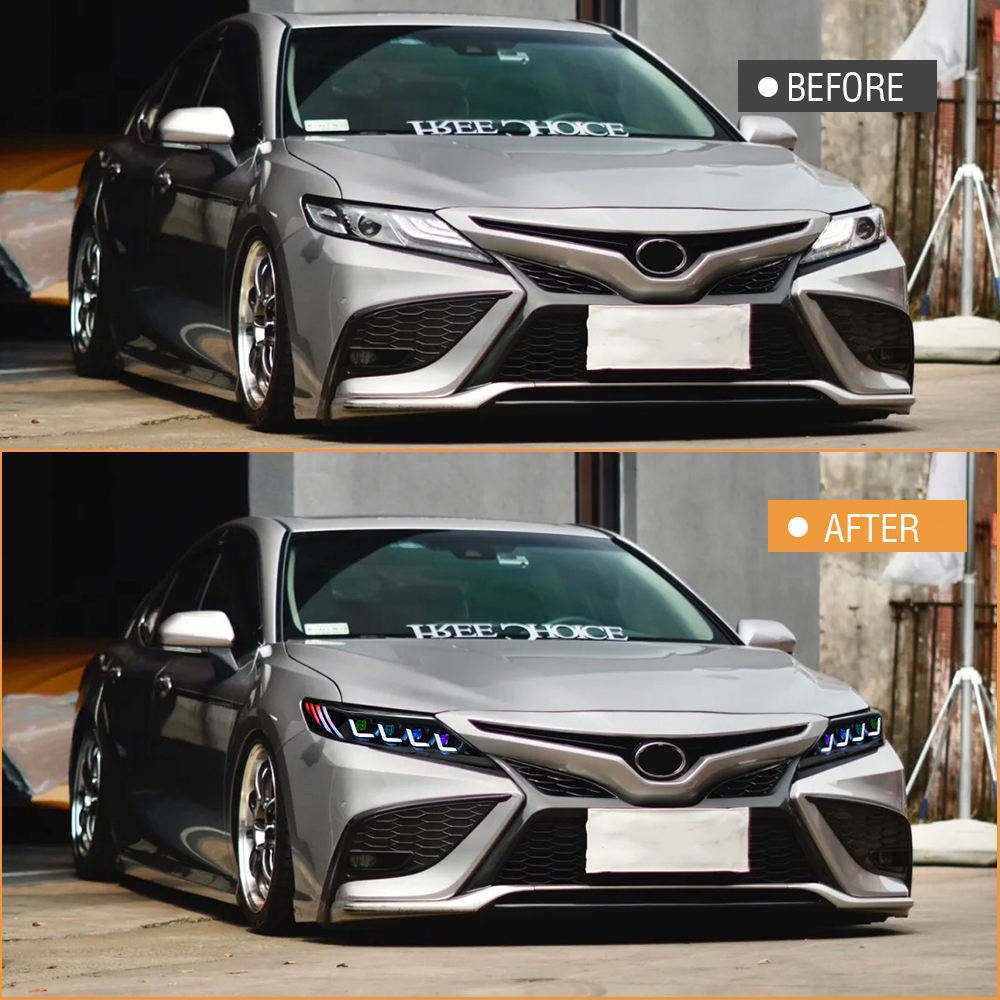 RGB Headlights for Toyota Camry 2018- 2024 with Animation Start-up Headlight - Image 11