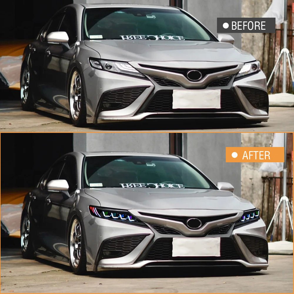 RGB Headlights for Toyota Camry 2018- 2024 with Animation Start-up Headlight - Image 10